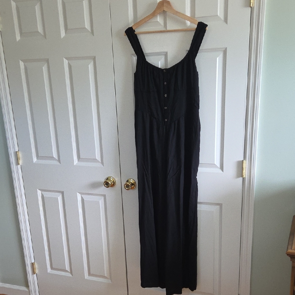 American Eagle Outfitters Black Wide Leg Jumpsuit